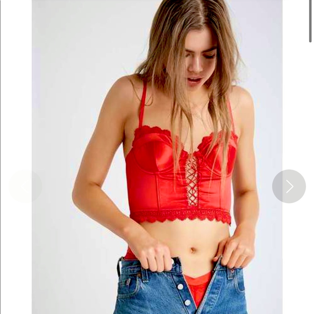 Satin Bustier Top